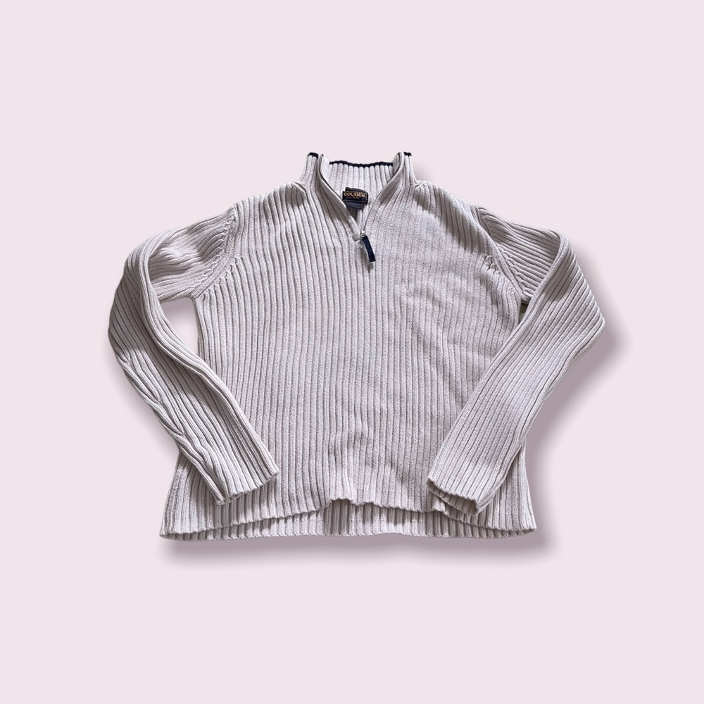 Quarter Zip Knit Sweater